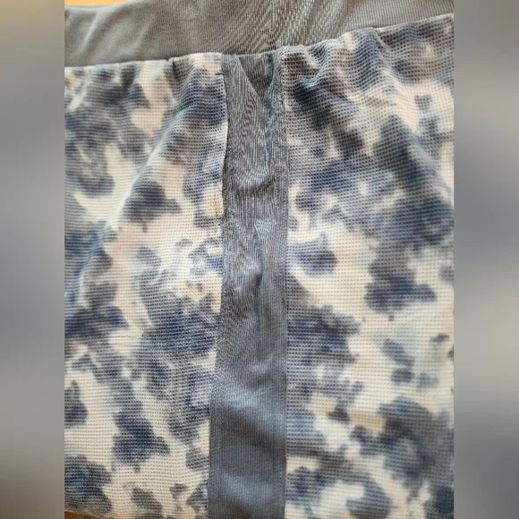 LOGO Life by Lori Goldstein Regular Waffle KnitWide Leg Pant Steel Blue Sz L NWT - Picture 3 of 4